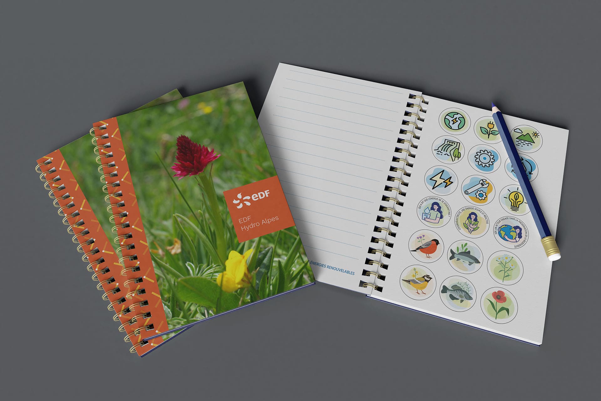 Notebook avec stickers